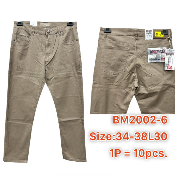 Spodnie męskie jeans Roz 34-38, 1 Kolor .Paczka 10 szt